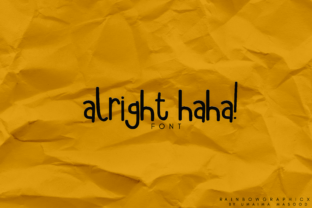 Alright Haha: A Playful Script Font for Campaigns