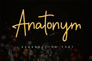 Anatonym: A Distinctive Handwritten Font for Editorial Design