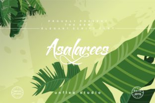 Asalarees: A Modern Calligraphy Font for Editorial Design