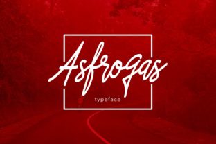 Asfrogas: A Bold Script Font for Editorial Design