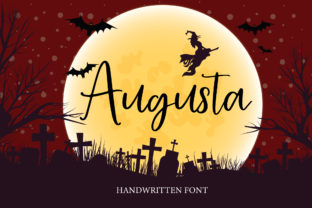 Augusta: A Handwritten Font for Halloween Web Design