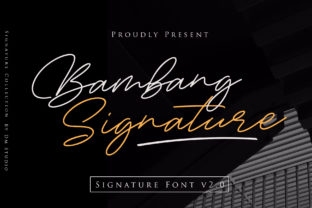 Bambang Signature: The Elegant Script Font for Crafters