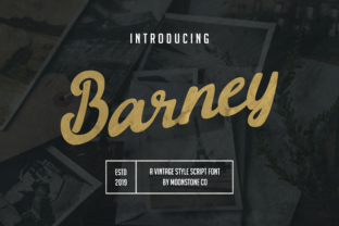 Barney: A Vintage Script Font for Editorial Design