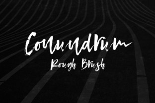 Conundrum: A Rough Brush Font for Bold Campaigns