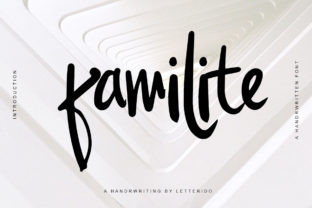 Familite: A Modern Script Font for Brand Identity