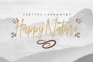 Happy Nature: A Playful Script Font for Editorial Design
