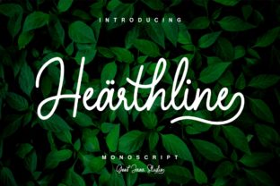 Hearthline: A Modern Script Font for Editorial Design