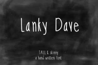Lanky Dave: A Casual Script Font for Editorial Design