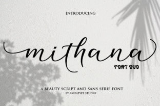 Mithana Duo: A Romantic Font for Crafters