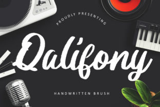 Qalifony: A Handwritten Script Font for Editorial Design