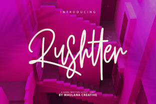 Rushtter: The Handcrafted Script Font for Marketers