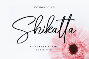 Shikatta: A Romantic Script Font for Makers