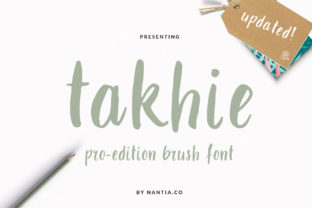 Takhie: A Modern Script Font for Editorial Design