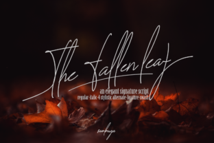 The Fallen Leaf: A Signature Font for Editorial Design