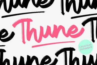 Thune: A Playful Script Font for Brand Identity