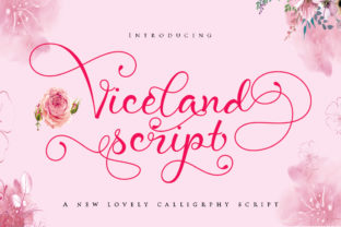 Viceland: A Romantic Script Font for Crafters