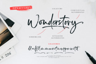 Wonderstory: A Charming Script Font for Editorial Design